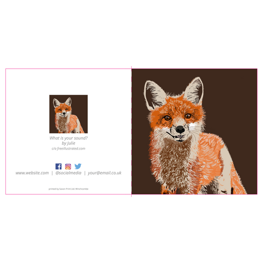 105mmx105mm Greetings Cards Layout