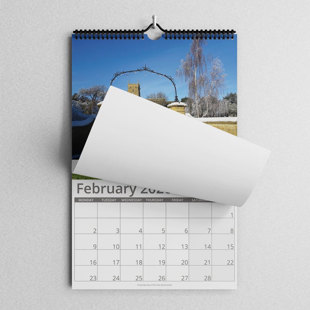 A4 Wire bound Wall Calendars Winchcombe Cheltenham Gloucestershire Cotswolds