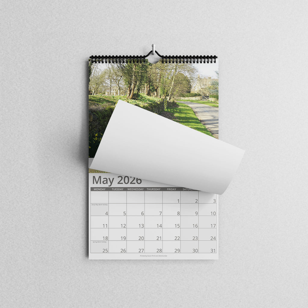 A4 Wire bound Wall Calendars Winchcombe Cheltenham Gloucestershire Cotswolds