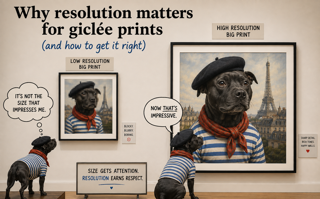 Why resolution matters for giclée prints (and how to get it right)