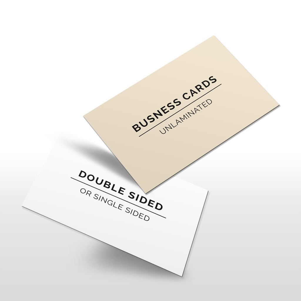Unlaminated Business Cards – Saxon Print
