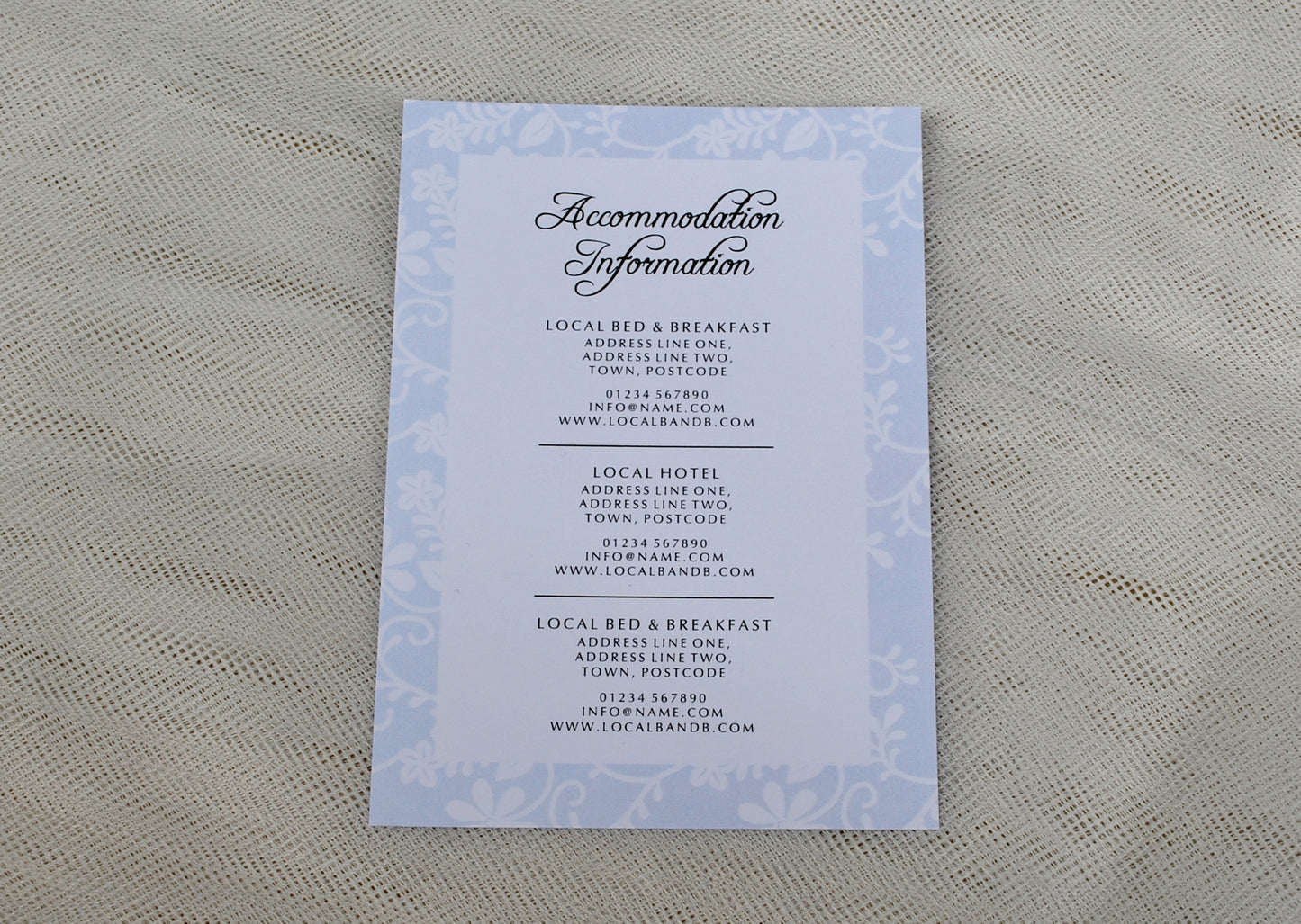 Other Information Cards